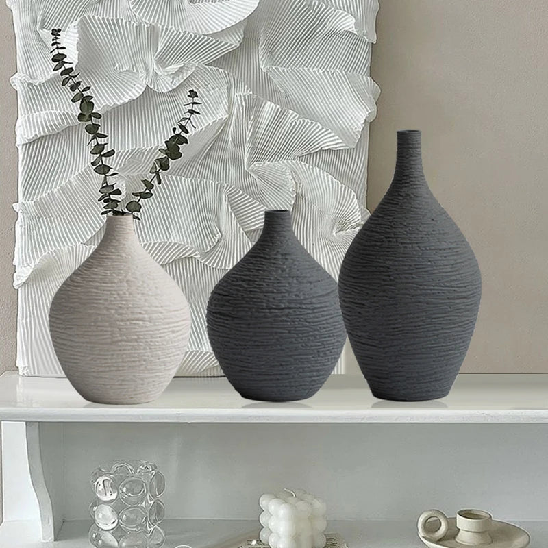 Wellnest Textured Ceramic Vase