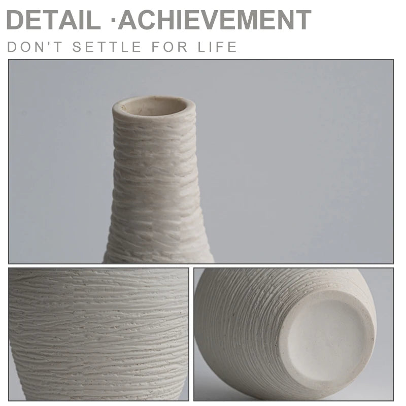 Wellnest Textured Ceramic Vase