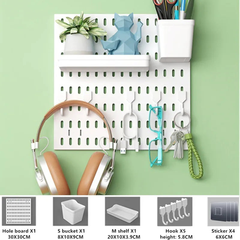 WellNest Modular Wall Pegboard Organizer