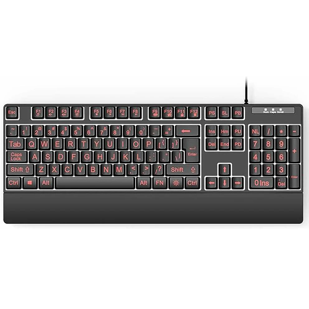 WellNest VisionMax Ergonomic Wired Keyboard