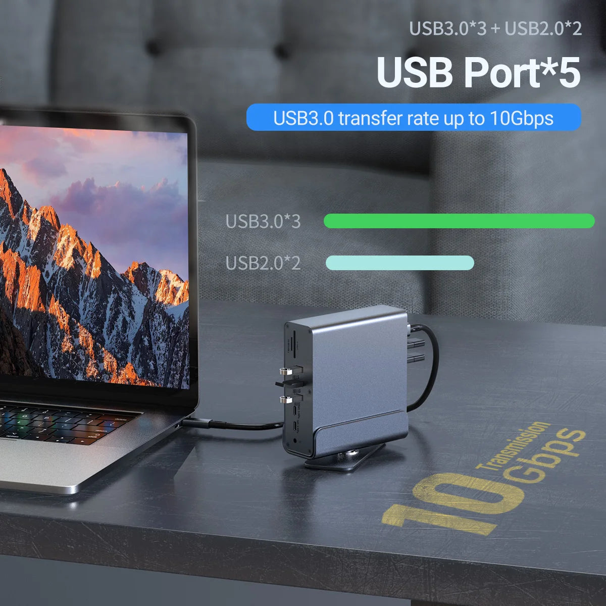 Wellnest 15-in-1 USB-C Docking Station – Ultimate Connectivity Hub