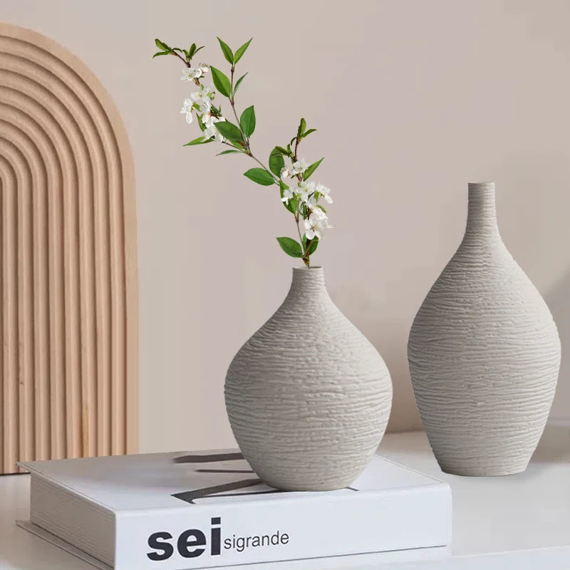 Wellnest Textured Ceramic Vase