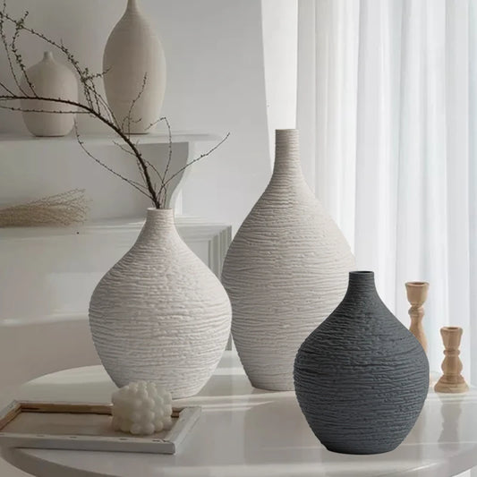 Wellnest Textured Ceramic Vase