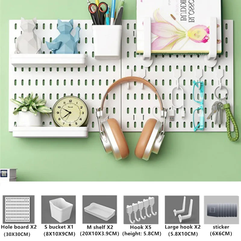 WellNest Modular Wall Pegboard Organizer