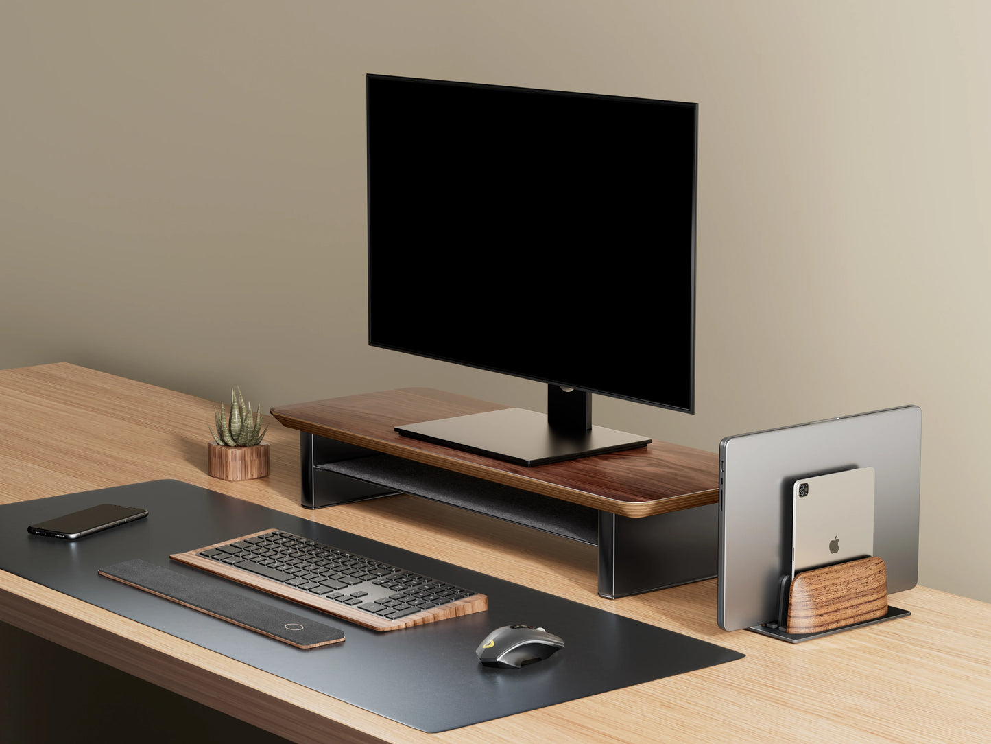 WellNest Dual-Slot Vertical Laptop Stand