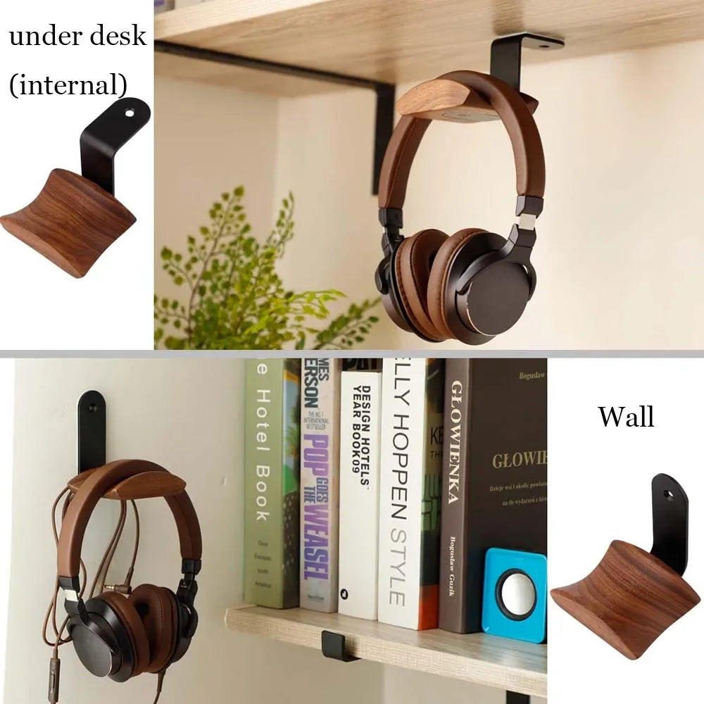 Wellnest Premium Wooden Headphone Stand