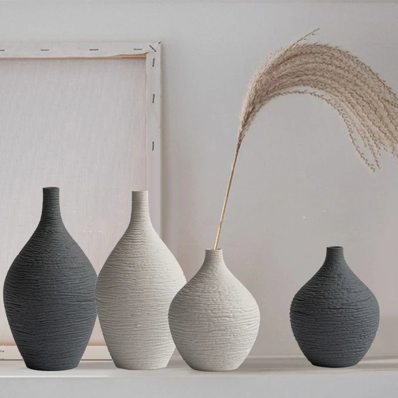 Wellnest Textured Ceramic Vase