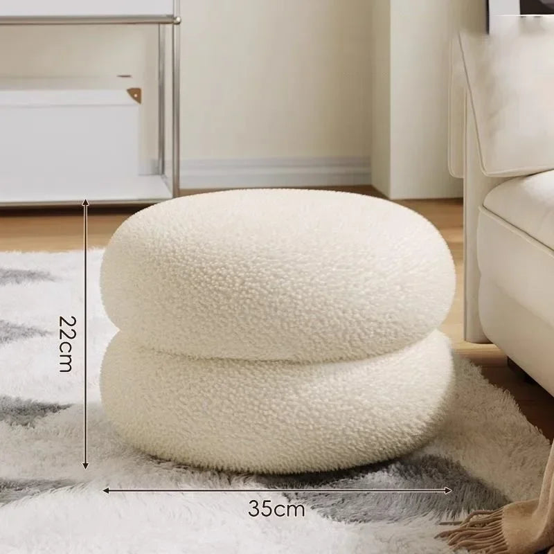 Lamb Plush Stool