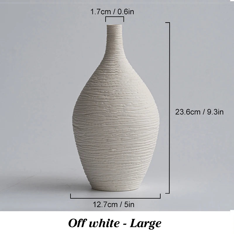 Wellnest Textured Ceramic Vase