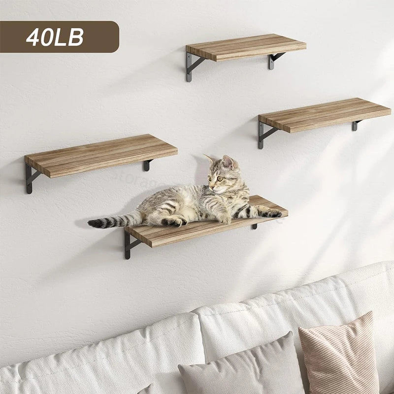 Wellnest Rustic Floating Wooden Shelves