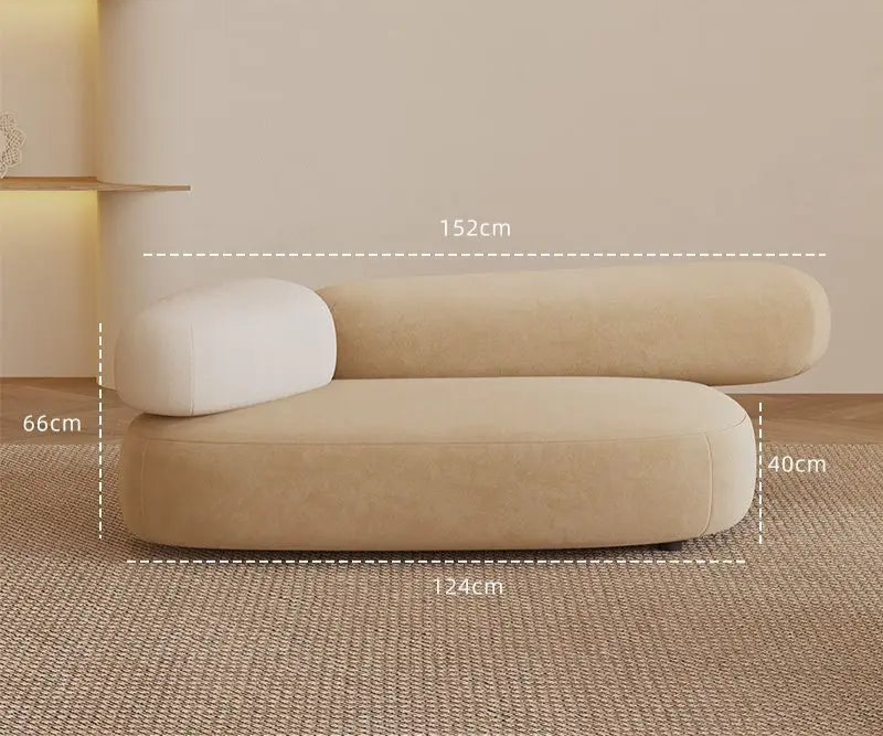 Modern Curved Cobblestone Sofa