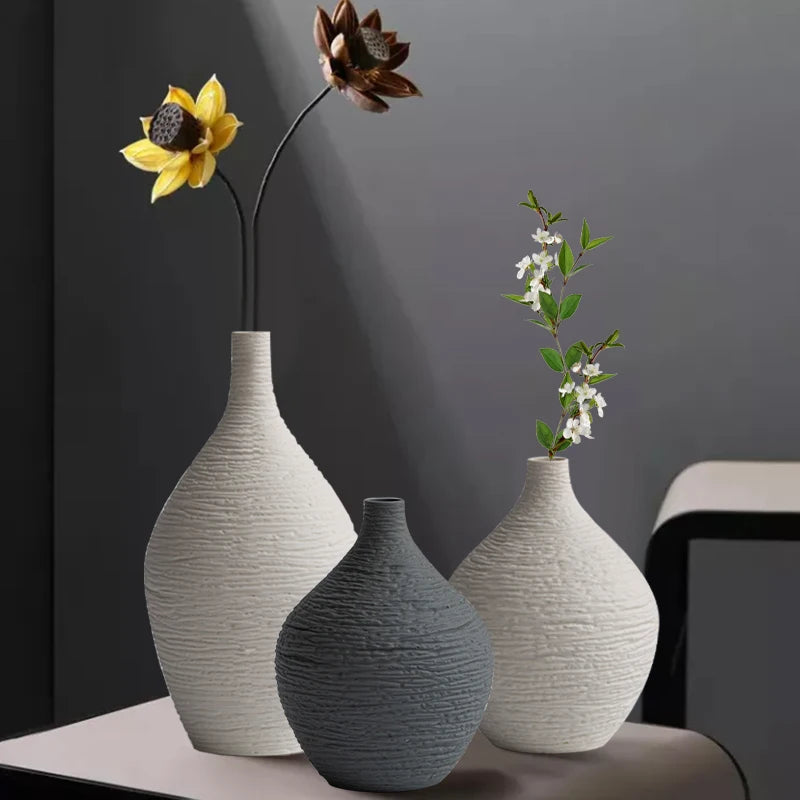 Wellnest Textured Ceramic Vase