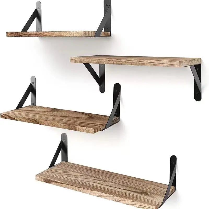 Wellnest Rustic Floating Wooden Shelves